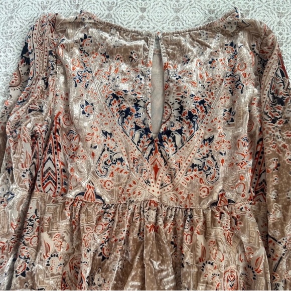 Free People Mirror Mirror Velvet Burnout Mini Dress - Picture 4 of 4